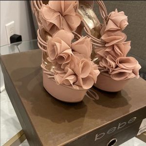 BEBE high heels statement sandals